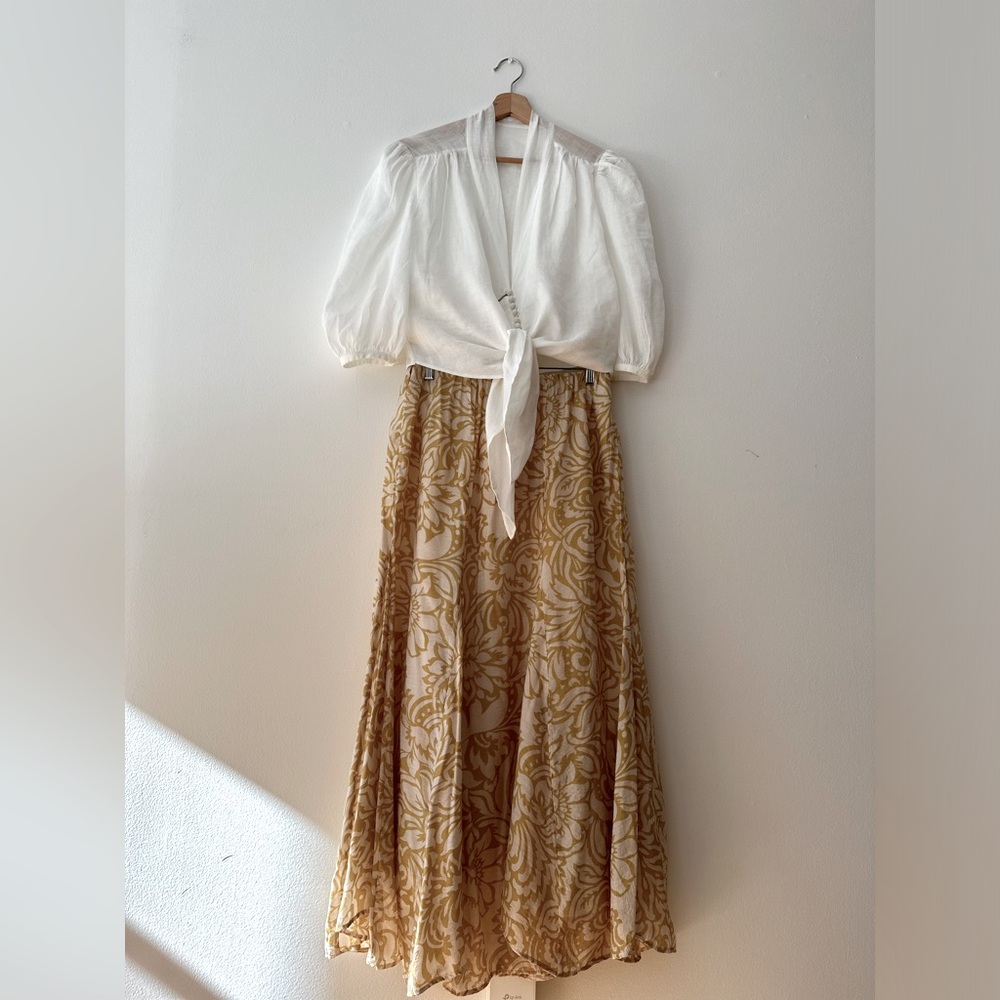 Zara floral max skirt